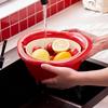 Double Layer Fruit Vegetable Washer Quick Draining Strainer Basket Fruit Washer Bowl  Kitchen Use