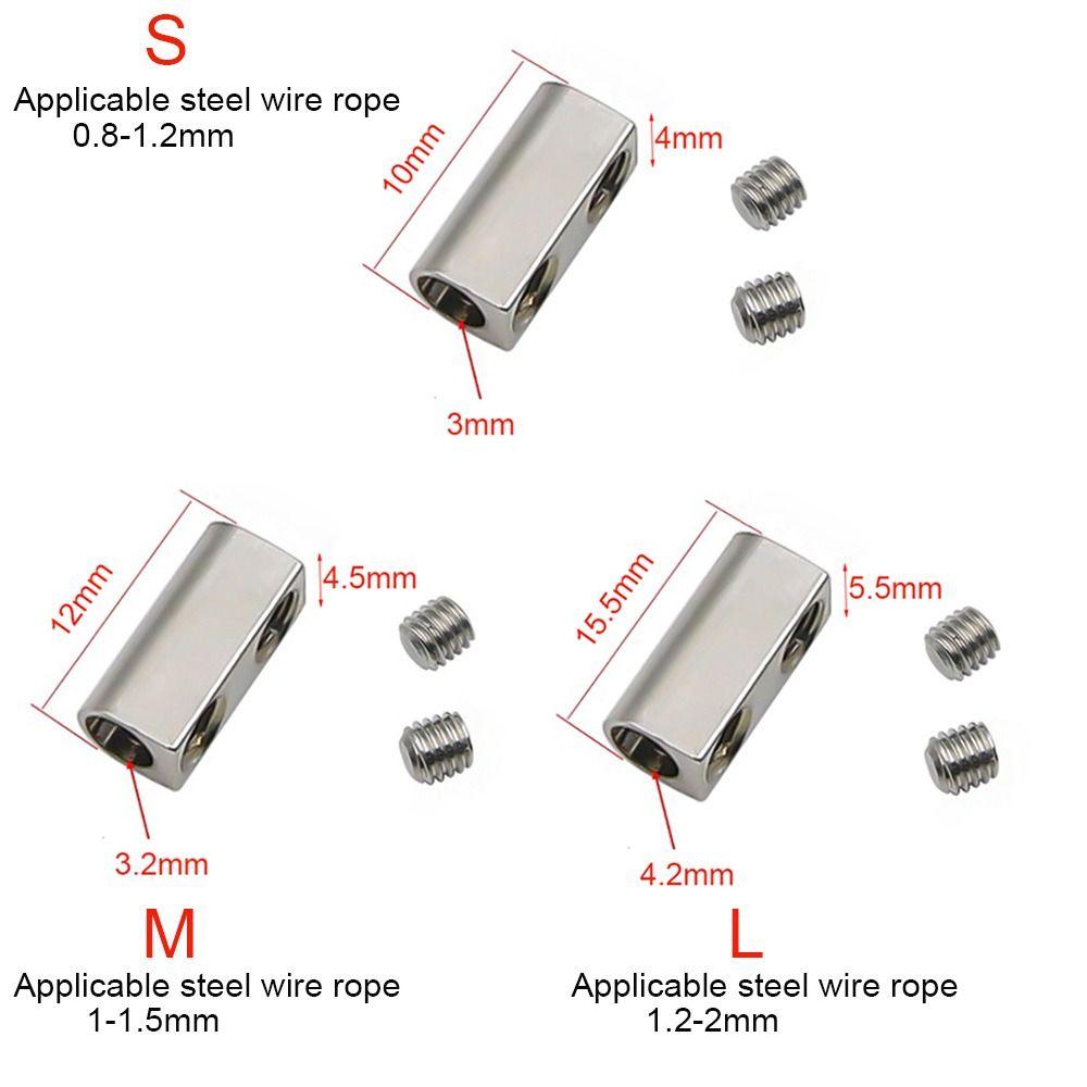 Copper Steel Wire Rope Clip Metal Hanging Clip New Stainless Steel Cable Clamp