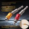 Hexagonal Multi-Angle Quick-Release Extension Rod 6.35mm for Electric Drill Screwdriver