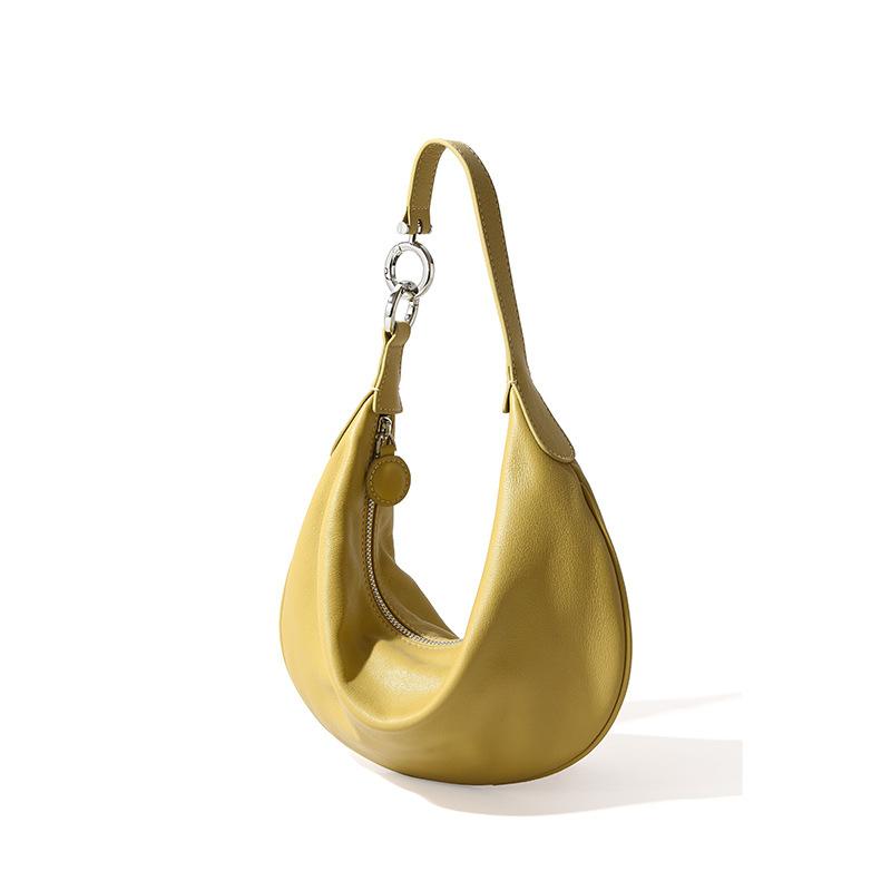 Leather Women's Bag Spring Ladies Shoulder Bag Lazily Large Capacity Hand-held Dumpling Bag Women