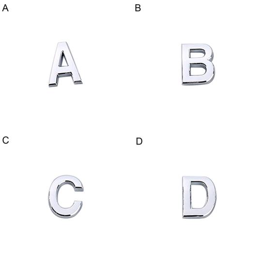 5cm Plated Door Plaque Address English Letter Alphabet Plate Sign for Home Address