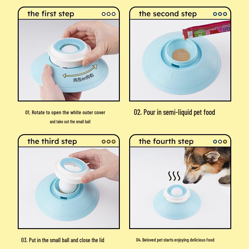 Dog Slow Feeder: Food Dispensing, Licking Fun, Tongue Cleaning, Odor Sensing Toy.