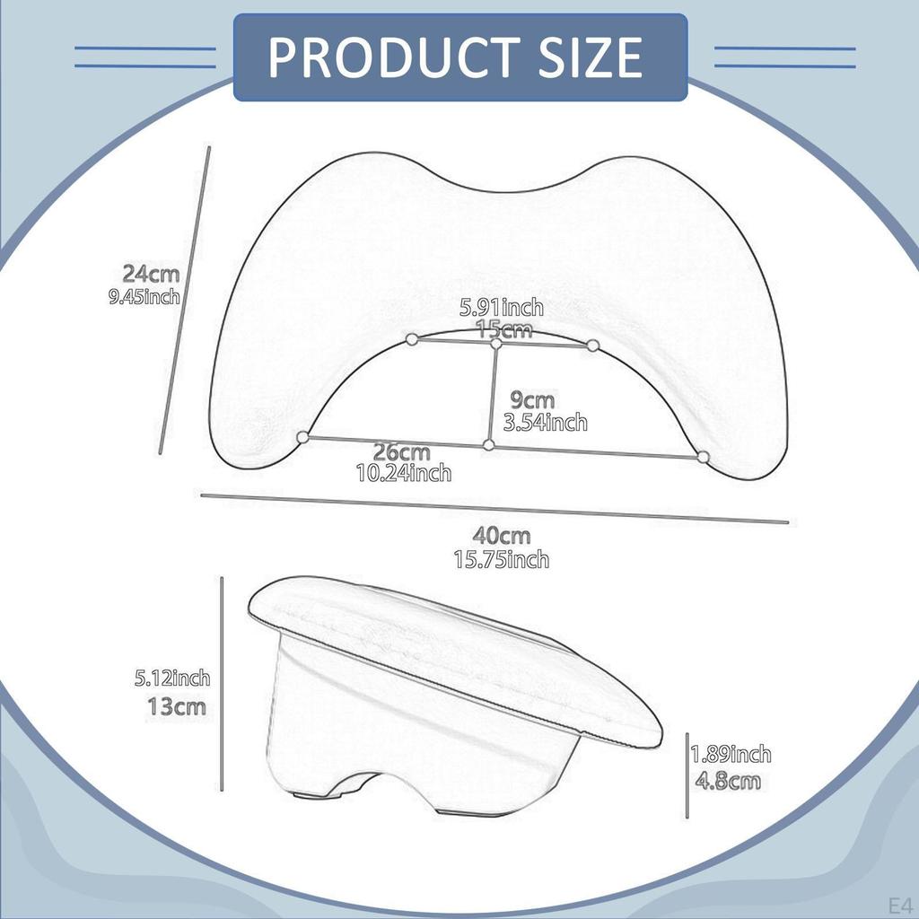 Nail Arm Rest Hand Pillow Ergonomic Support Anti Slip for Acrylic Nails Manicure