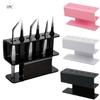 6-Hole Acrylic Tweezer Storage Rack Professional Eyelash Extension Display Stand Space Saving Tweezers Organizer Makeup Tools