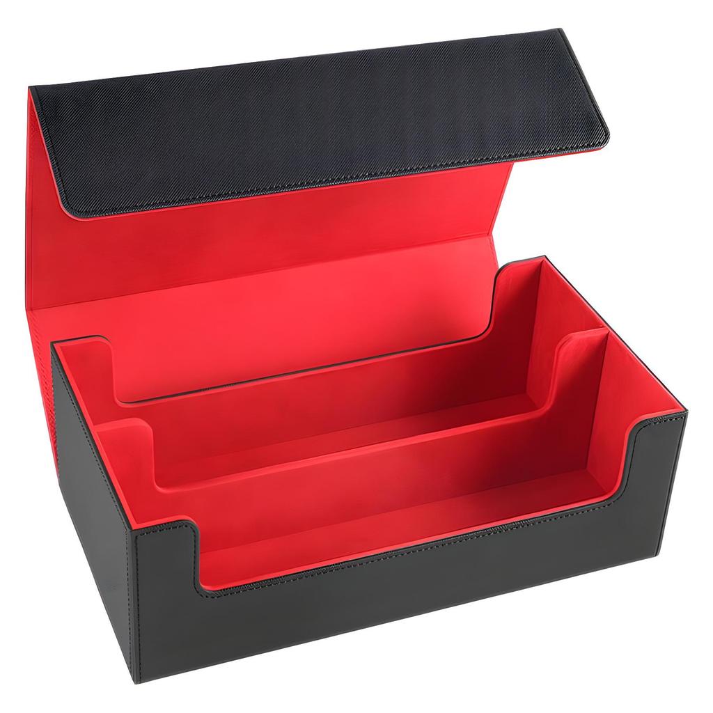 Hot-Selling Double Row 1200-Capacity PU Leather Magnetic Planet Card Game Box