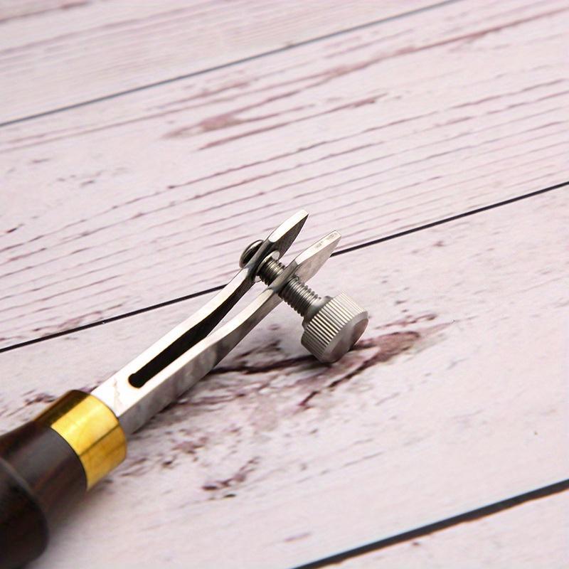 Adjustable Edge Creaser Professional Leather Craft Diy Tools Stainless Steel Edge Decorate Line Tools