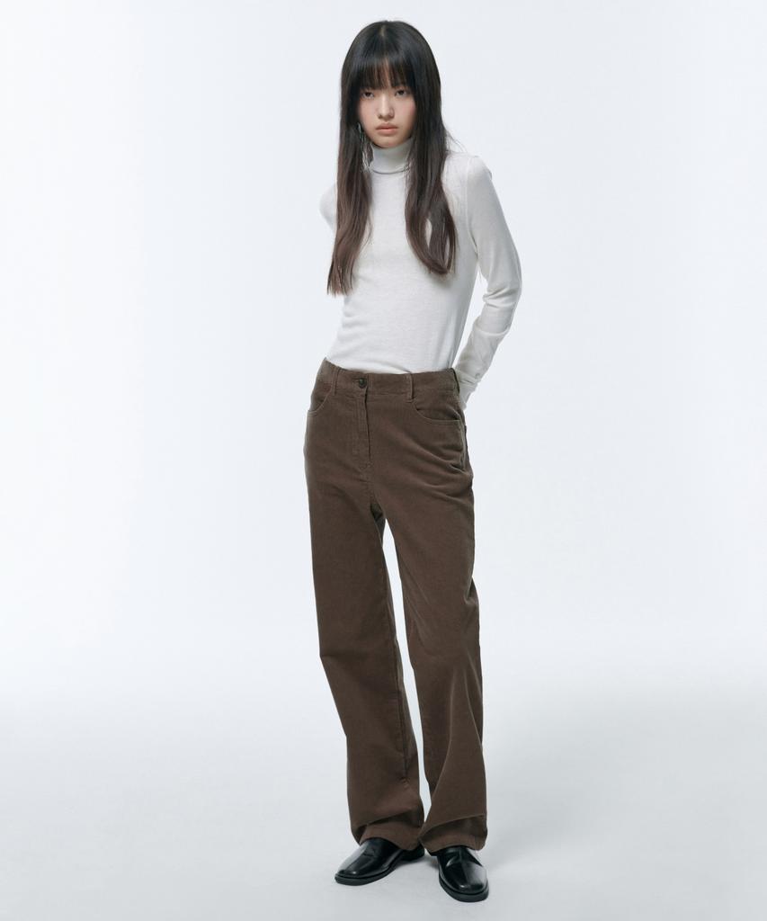 MUSINSA STANDARD WOMAN Women'S Straight Corduroy Pants [Khaki Brown]