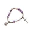 Adjustable Crosses Charm Beads Bracelets Fashionable Religious Jewelry for Men and Women