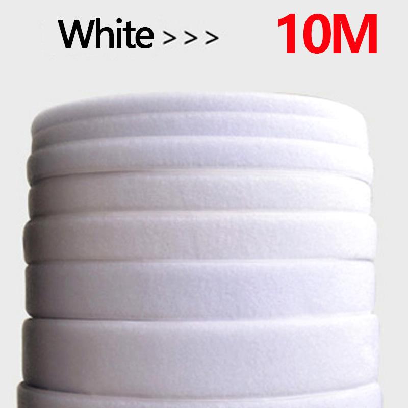 10Meter Non-Adhesive Magic Nylon Strap Sewing Hook and Loop Stickless Fastener Tapes No Glue DIY Accessories 20/25/30/50mm White