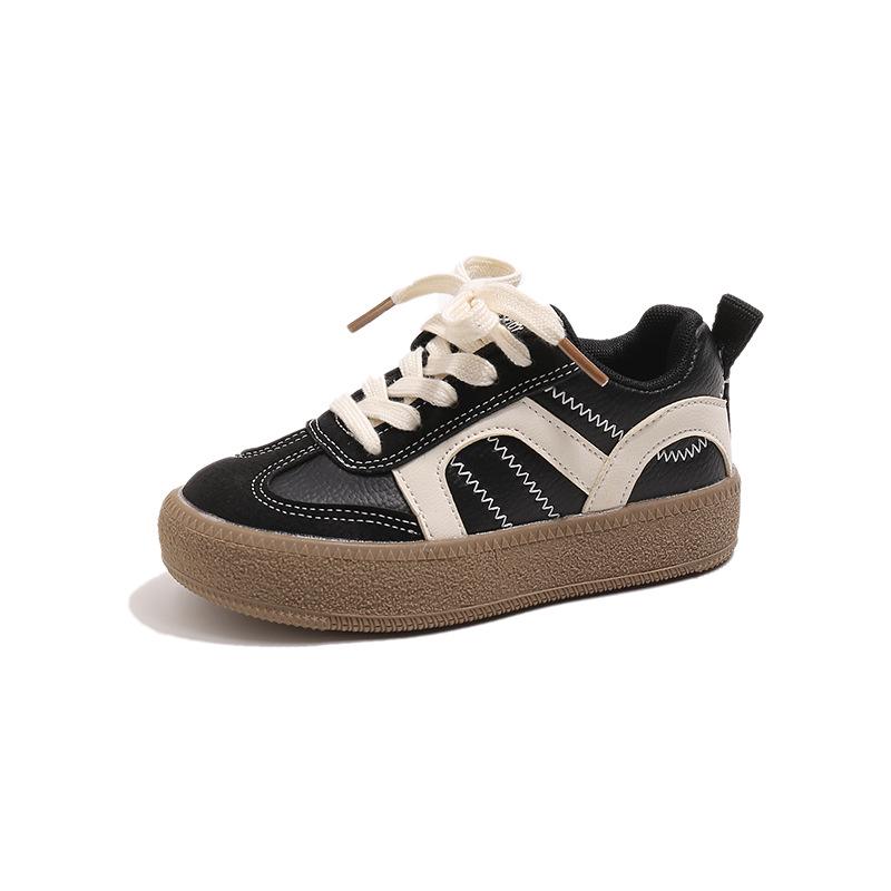 Lente 2025 Trendy Sneakers & Veelzijdige Canvas & Leren Schoenen met Zachte Zool voor Kinderen