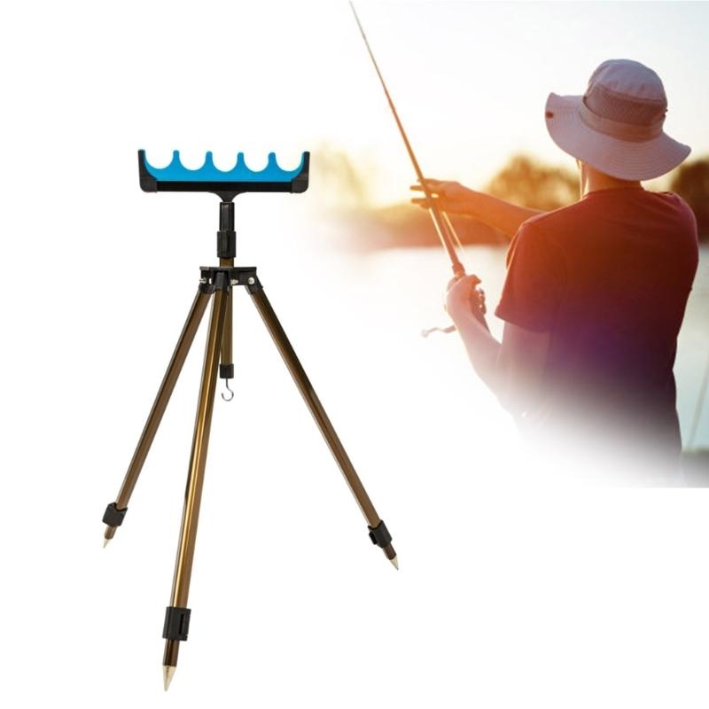 Adjustable Length Fishing Rod Holder Night Fishing Rod Holder Portables for Beach Lake River Angling Accessories