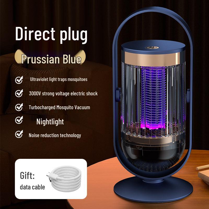 Przenośny elektryczny zabójca i odstraszacz komarów USB: Cicha lampa wewnętrzna/zewnętrzna