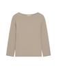 Siyajyu Sikn2194 Loose Fit Natural Boat Neck Knit_Beige