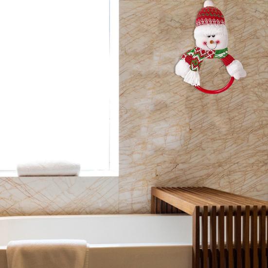 Vánoční závěsné ručníky Slavnostní dekorativní potřeby Sněhulák Santa Claus Elk Designs Perfektní DIY dárek