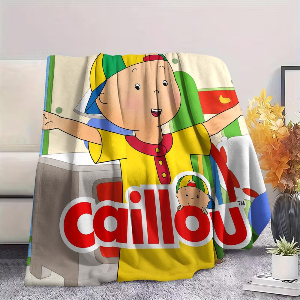 Caillou Aufdruck Flanelldecke, Hohe Qualität, Bequem für Alle Jahreszeiten, Heimdekoration, Wärme und Komfort