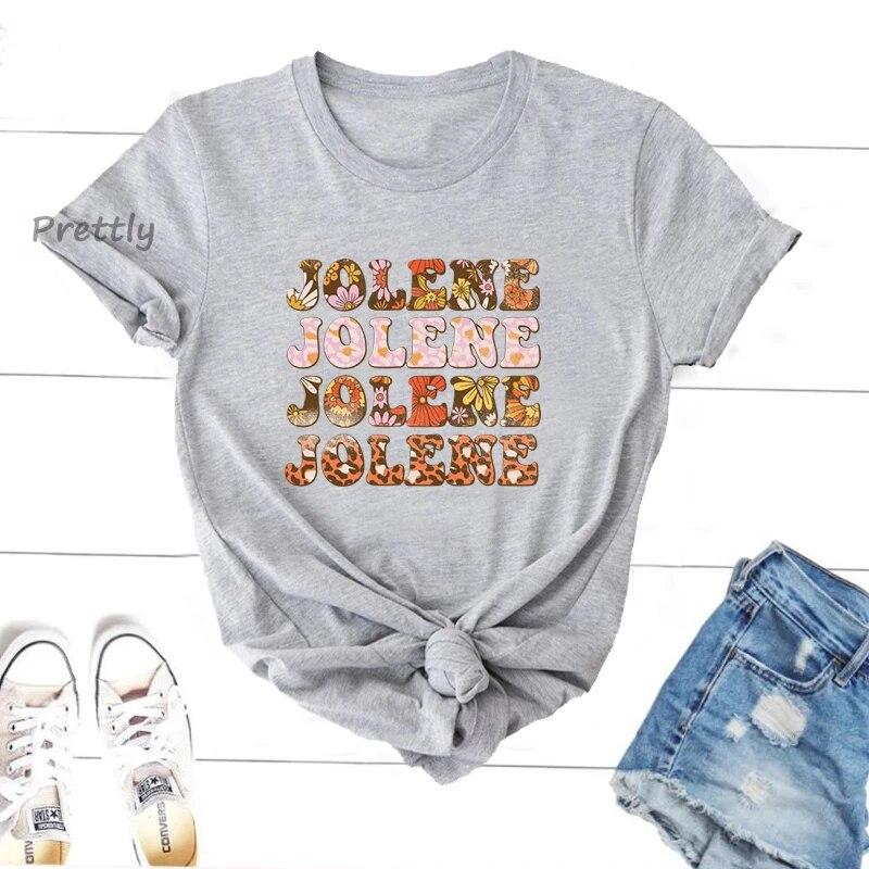 

Футболки Jolene Dolly Parton Футболка з леопардовим квітковим принтом Vintage Casual з коротким рукавом Літній жіночий одяг Футболки унісекс 3XL