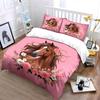 Elegant Horse With Floral Decor Exquisite Three-Piece Bedding Set Gift For Kids And Adults