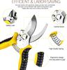 3-piece Garden Pruning Scissors Stainless Steel Blade Handheld Pruning Set