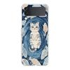Transparent Phone Case For Samsung Galaxy Z Flip 3 4 5 6 7 Hard Folding PC Z Flip3 Flip4 Cover Protector Cat Fishing