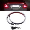 Carbon Fibre Style Rear Trunk Spoiler Lip LED Colorful Spoiler Wing Universal Car Modification