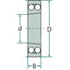 Self-aligning ball bearing 2211 K fi 55/100