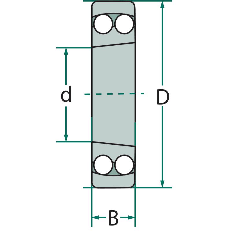 Self-aligning ball bearing 2211 K fi 55/100