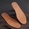 8 Paar Atmungsaktive Anti-Geruch Komfort Einlegesohlen - Unisex Braune Ledersohlen-Einlagen für Damen & Herren, Passend für Businessschuhe, Slipper, Stiefeletten & High Heels