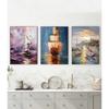 On Canvas Sailing Boat On The Sea Abstract Painting Wall Art for Living Room Bedroom Home De Modern Hand Painted Oil Painting