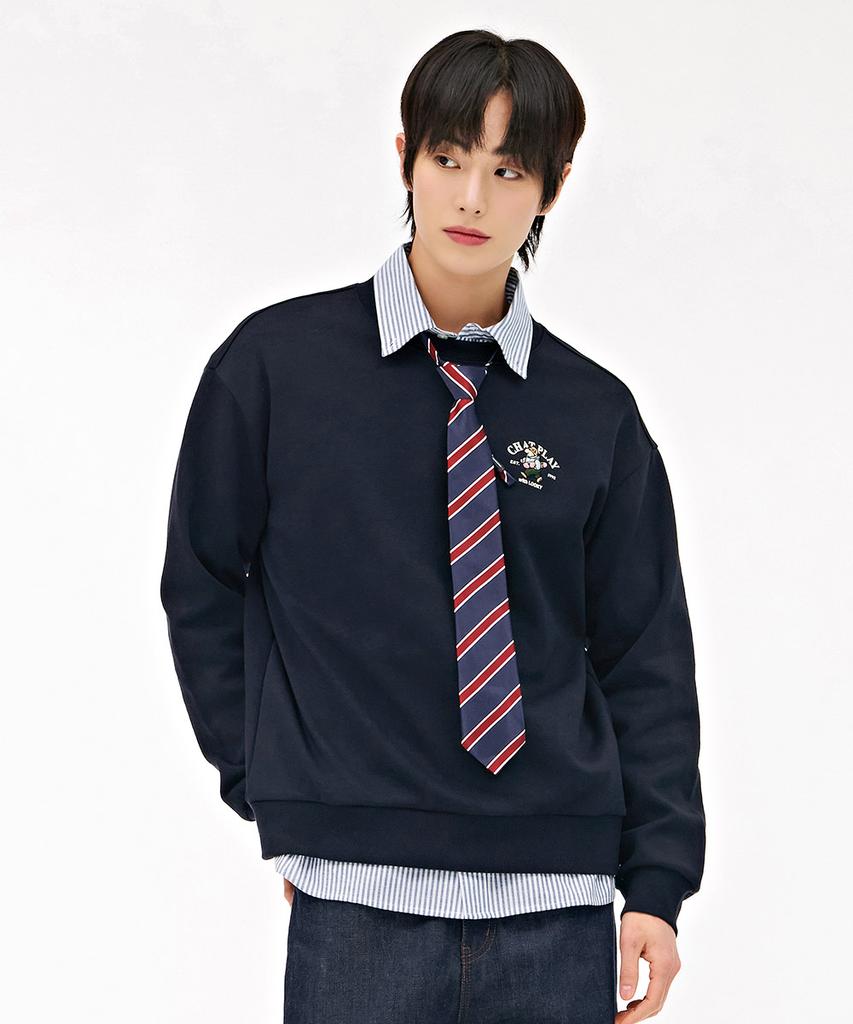 CHASECULT Unisex Character Graphic Sweatshirt - Navy