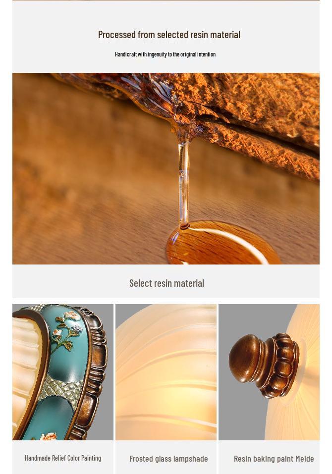 European Retro Dimmable LED Ceiling Light for Hallway, Balcony, or Bedroom