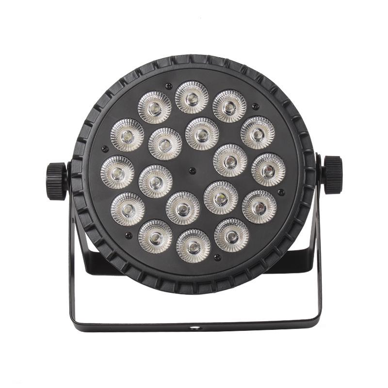 18-Piece Die-Cast Aluminum LED Par Light, 6-in-1 Stage Light Bar for Full-Color Wedding and Performance Atmosphere.