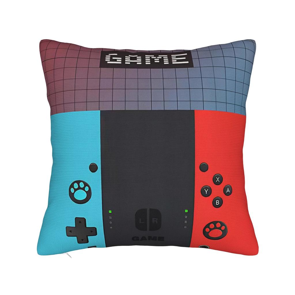 Printing Games Console Handheld Gamer Pillowcase Polyester Cushion Cover Decor Controller Throw Pillow Case Cover Home Zipper
