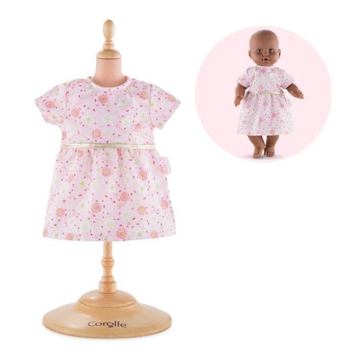 Robe Rose Pour Grand Poupon De 36 Cm - COROLLE - BabiCorolle - Adaptée Aux Petites Mains - Dès 2 Ans