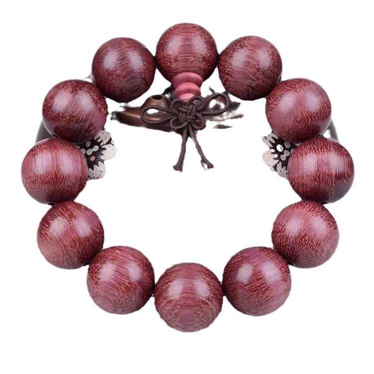 Duobao Agarholz & Rote Bohnen Ebenholz Gebetsperlenarmband 2.0