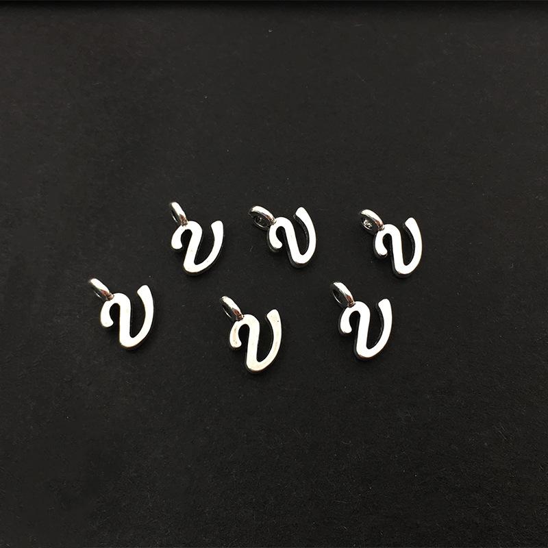 26 Alphabet Alloy Pendants for DIY Bracelets, Necklaces, Earrings & Charms