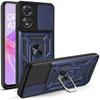 Armored Case for Oppo A78 5G, CamShield Slide, Blue
