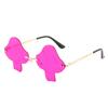 Fashion European And American Mushroom Sunglasses European And American Internet Celebrities With The Same Irregular Sunglasses Women