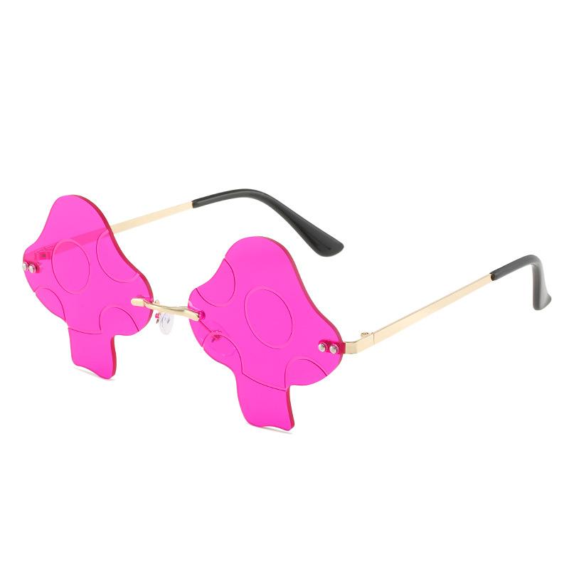 Fashion European And American Mushroom Sunglasses European And American Internet Celebrities With The Same Irregular Sunglasses Women