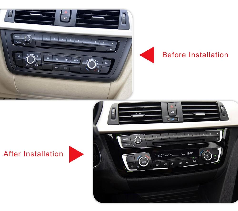 Center Console Frame Dashboard Cover, Center Console Dashboard Frame Cover Trim for 4 Series 3 GT F30 2013-2016