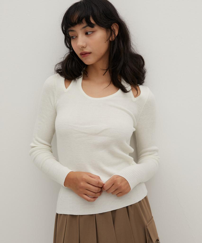 RAVEROUS Cutwork Sweater White