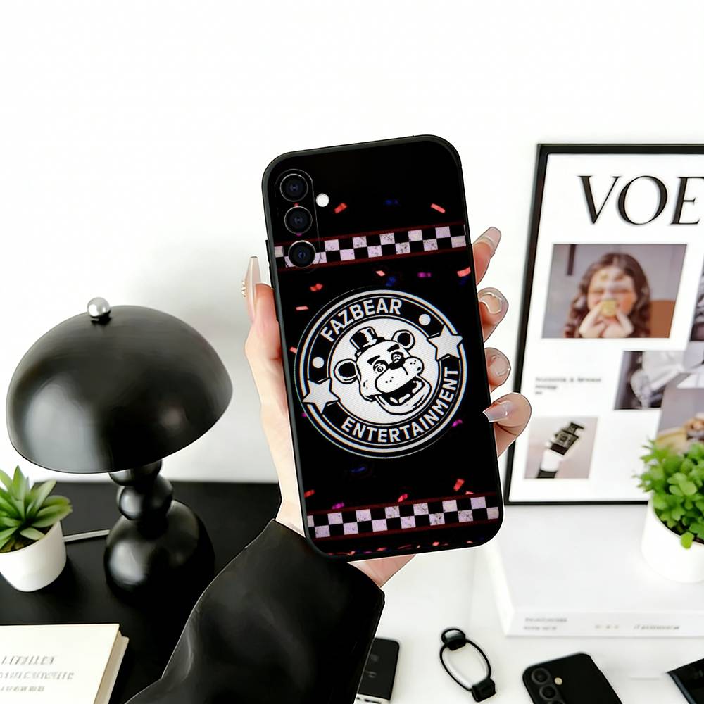 Game F-N-A-F Phone Case Black Silicone Soft For Samsung Galaxy A73,A72,A71,A70,A53,A52,A51