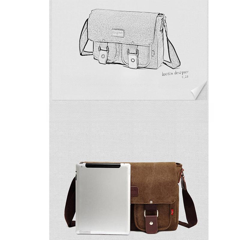 Neue Mode Dicke Wachsleinwand Herren Schultertasche Messenger Bag Herren Umhängetasche Vintage Männlich Freizeit Sling Bag Lässig Junge