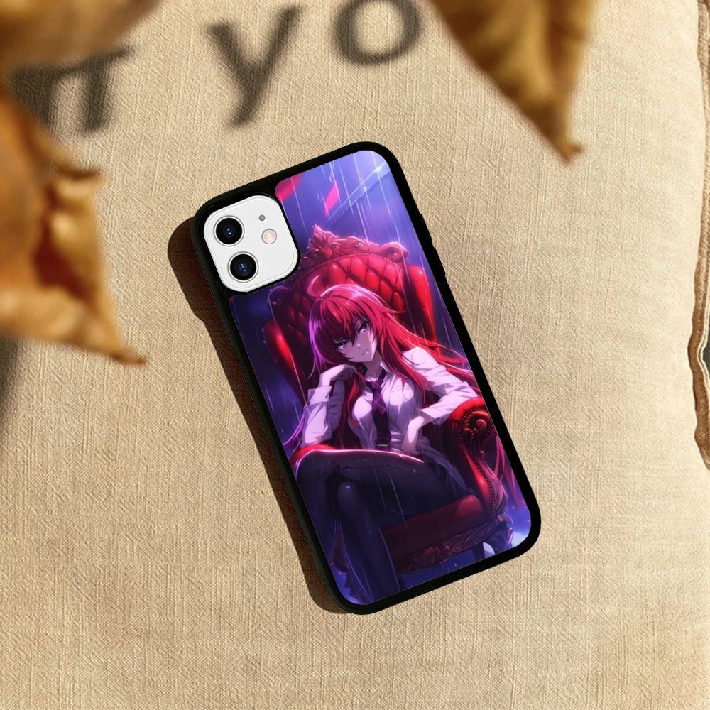 DXD Rias Gremory Mobile Cell PC+TPU Phone Case For iPhone 17 16 15 14 PRO MAX 11 12 13 PLUS MINI Cover