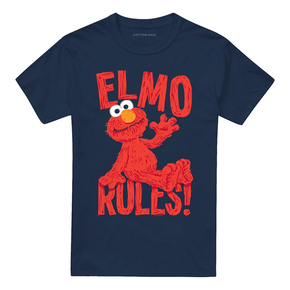 Sesame Street Unisex Adult Rules Elmo T-Shirt