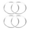 A ABSOPRO Wheel Hub Center Covering Decoration Trim for Hon Da Civic 2016-2021 Silver Tone 5pcs