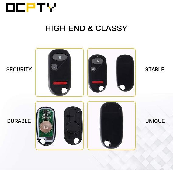 OCPTY 2X Flip Key Entry Remote Control Entry Remote Key Fob for 02 03 04 05 06 07 08 09 10 for Honda for Civic for CR-V for Element OUCG8D-344H-A