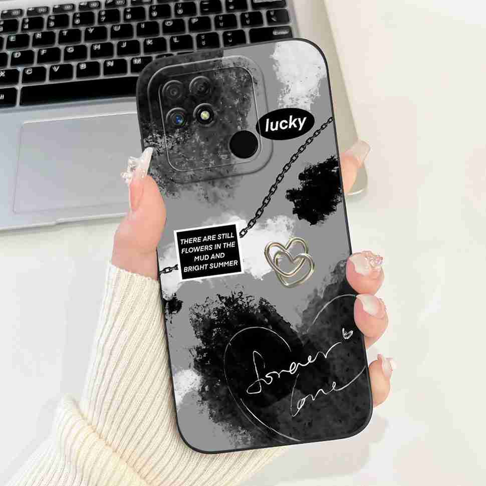 For Realme Narzo 50A Case RMX3430 Colorful Flowers Soft Silicone Cover For Oppo Realme Narzo50a 6.51" Fashion Protective Shell