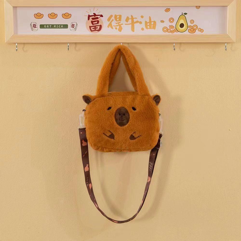 Fashionable Capybar Plush Toys Girls' Crossbody Bag for Girlfriends To Hold Flowers and Kapi Backpack Activity Gift Handbag