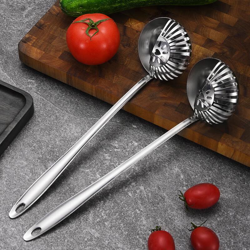 

Stainless Steel 2-in-1 Hot Pot Soup & Slotted Spoon