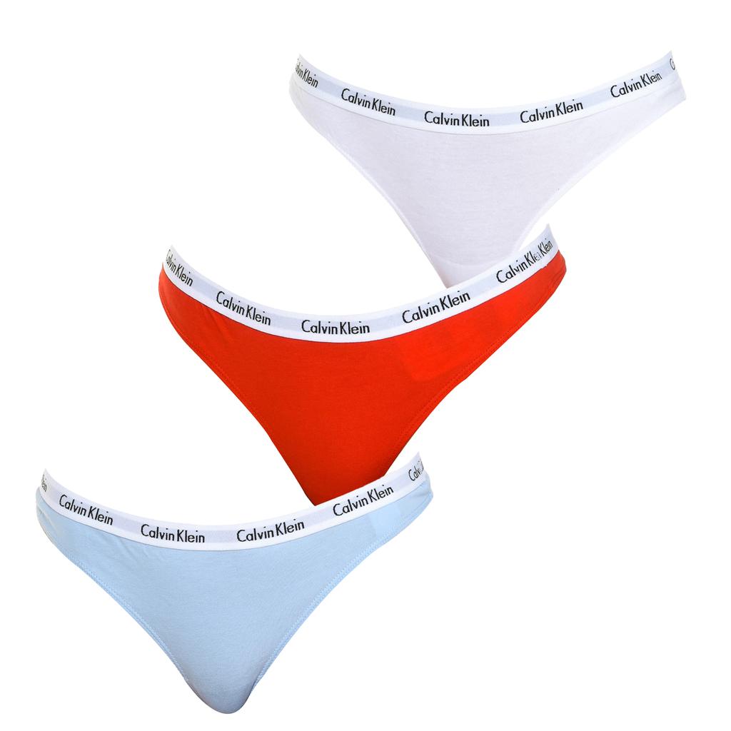 Pack of 3 Women's Thongs with Elastic Waistband D1622T